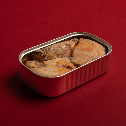 Tinned monkfish liver
