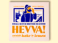 A square box with an image of a fisherman calling out over the Cornish coast. The packaging has a light background with purple, orange and gold lettering.
