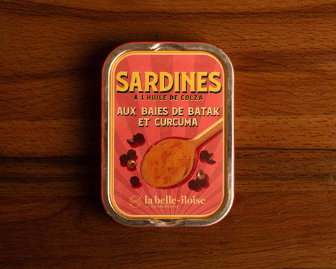 Sardines with Batak berries and turmeric