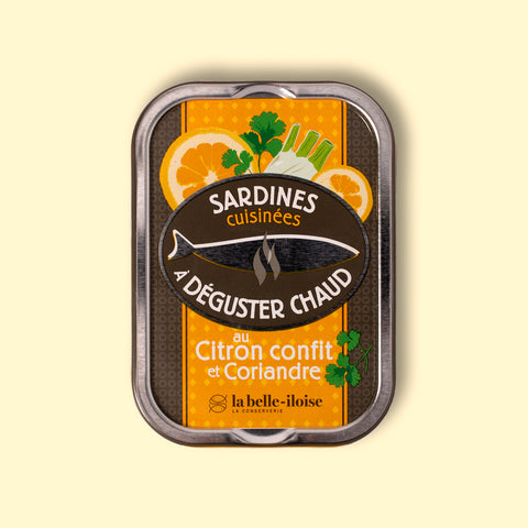 Sardines with lemon and coriander