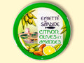 La Belle Iloise slow-cooked sardine spread with lemon, olives and almonds, in a green illustrated tin.
