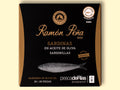 Xeito sardines from Ramon Pena, in a sleek black box, illustrated with a gold logo and writing, as well as a fish.