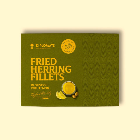 Herring in olive oil with lemon