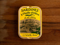 Sardines in olive oil with lemon