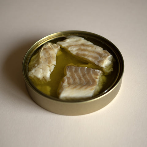 Hake in olive oil