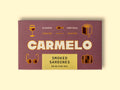 Carmelo smoked sardines in a luxurious box with golden illustrations, 