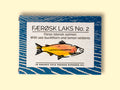 A tin of Faroe Islands salmon in white packaging with blue borders, featuring an illustration of a salmon with the description of sea buckthorn and lemon verbena below. 