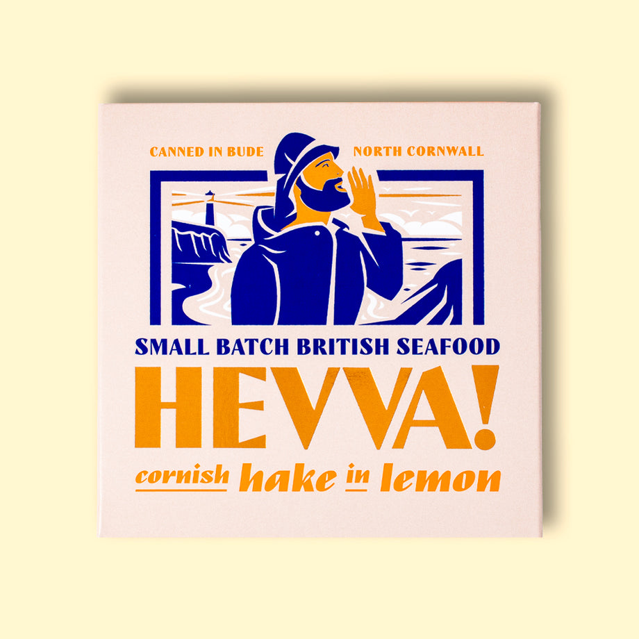Cornish hake in lemon | Hevva! – The Tinned Fish Market