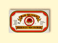 A tin of cod in white packaging with a red border, and an image of a red rose on the front below La Rose written in red lettering on a gold banner