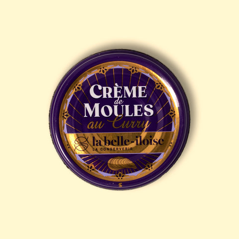 Mussel spread with curry and coconut milk