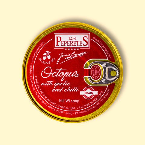 Octopus with chilli and garlic