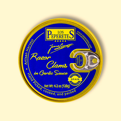 Razor clams with chilli and garlic