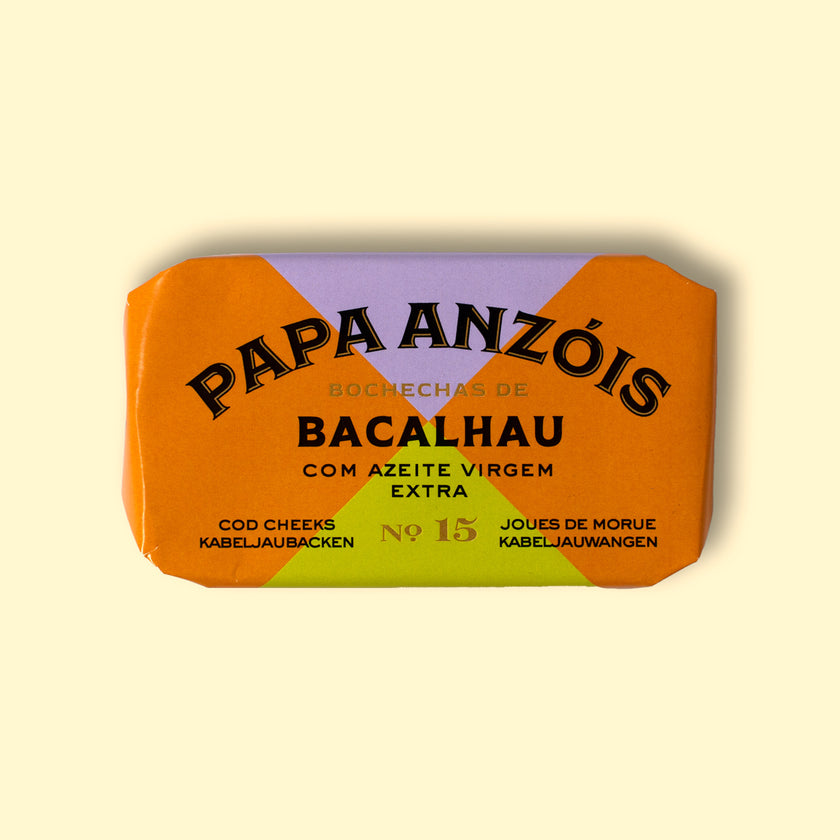 Cod cheeks in extra virgin olive oil | Papa Anzóis – The Tinned Fish Market