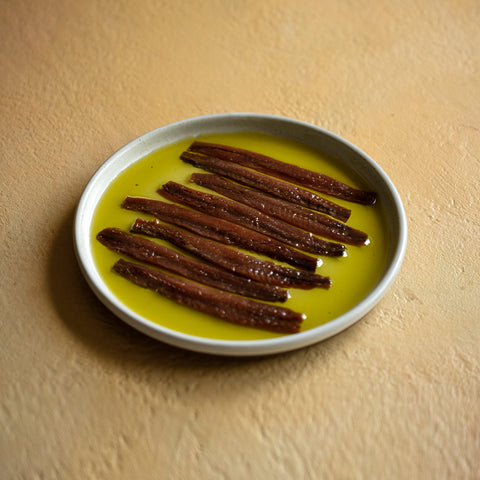 Anchovies in organic extra virgin olive oil