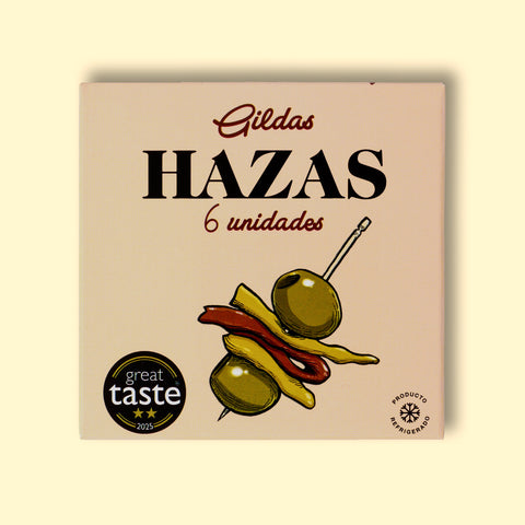 Gildas with Cantabrian anchovies