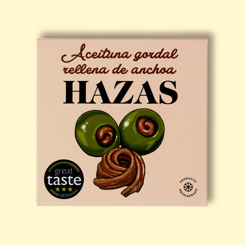 Gordal olives stuffed with Cantabrian anchovies