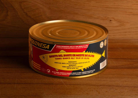 one kilo tin of Spanish albacore tuna