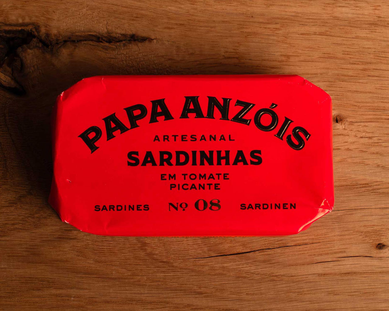 Sardines in spicy tomato sauce Papa Anzóis Tinned Fish Market