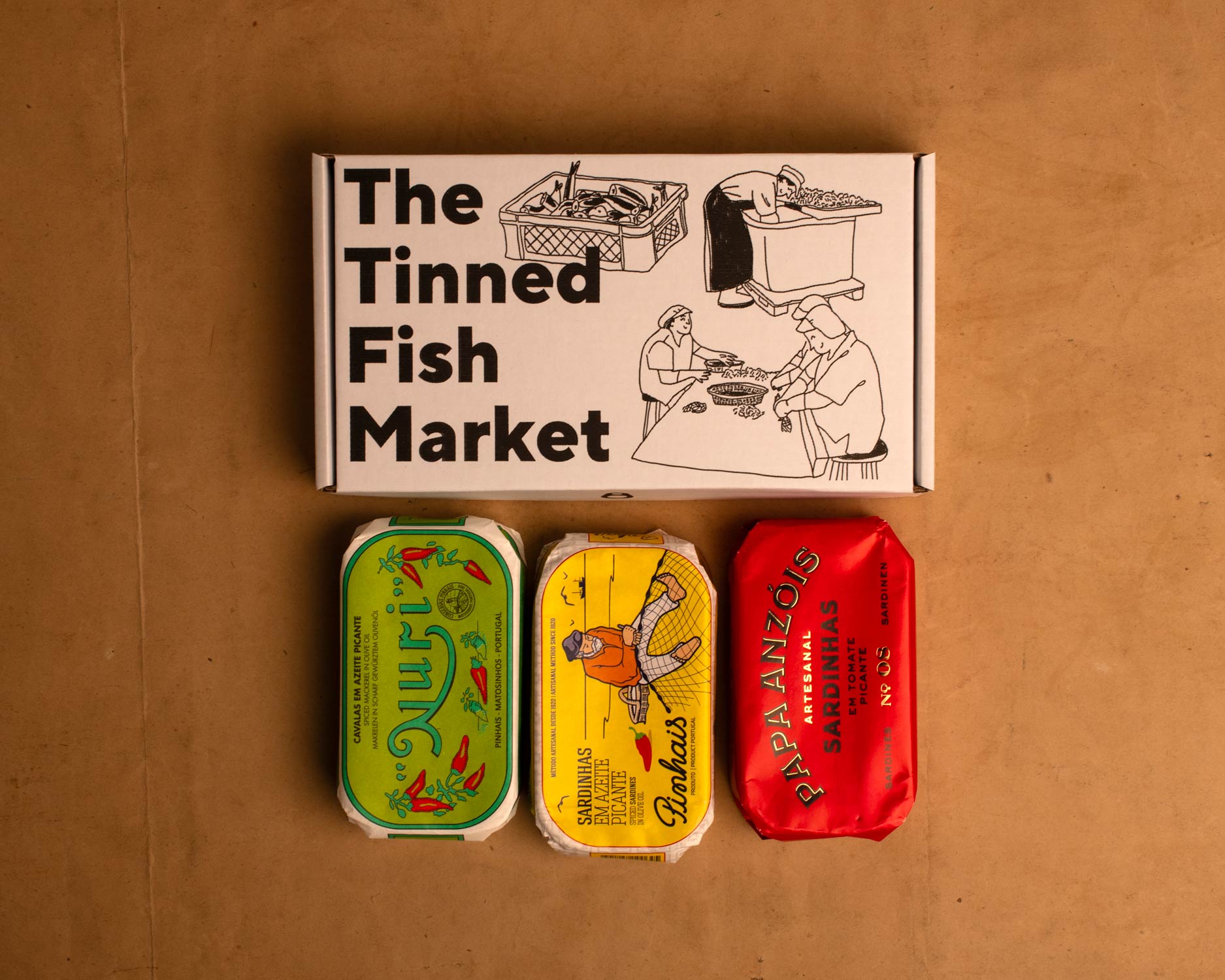 Spicy sardines and mackerel | Gourmet tinned fish gift box – The Tinned ...